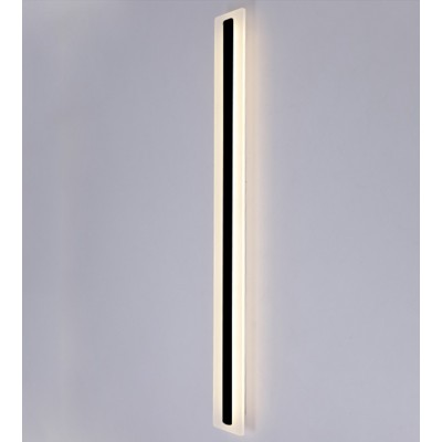 Modern led wall lamp long strip Aluminum light IP65 outdoor waterproof Black Sconce light for garden Porch villa